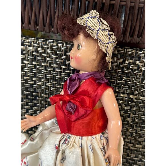 Vtg Fashion Sleepy Eyed Doll 1950s/60’s Hard Plastic 7.5 inch - Picture 8 of 8